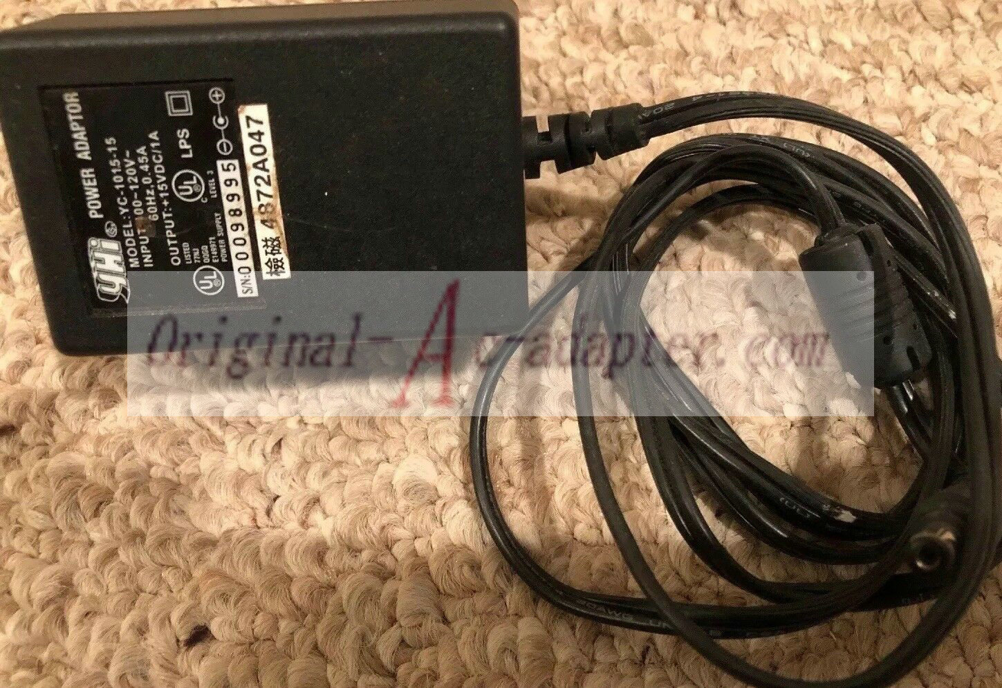 *Brand NEW* Charger YHI YC1015-15 15V 1A Adapter Power Supply